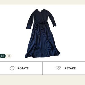 Navy Jenni Kayne Everyday Kate Wool/Cashmere Maxi Dress